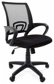 Офисное кресло Бюрократ CH-695NLT (черный, тканевая обивка, сетчатая спинка, подлокотники)