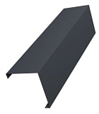 Декоративная накладка угловая для горизонтального монтажа штакетника 0,45 Drap TX RAL 7024 мокрый асфальт 3м