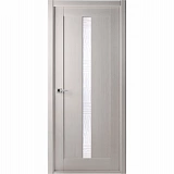 Дверь межкомнатная Челси остекленная ламинация цвет ясень скандинавский 90x200 см