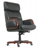Кресло для руководителя Chairman 417 Кожа черная