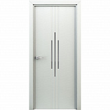 Дверь межкомнатная Сафари 600х2000 мм финишпленка жасмин белый декоративная вставка