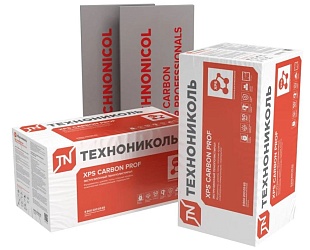 Экструзионный пенополистирол (XPS) ТЕХНОНИКОЛЬ Carbon Prof 1180х580х100 мм, L-кромка, 4 шт