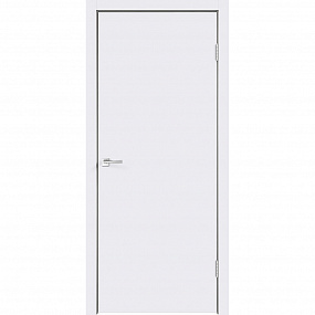 Дверь межкомнатная Smart 745х2050 мм окрашенная белая глухая с притвором