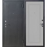 Дверь входная Dominanta черный муар - ясень серый эмаль 960х2050 мм правая